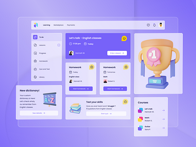 eLearning platform concept by Kinga Kaczyńska for Unriddl on Dribbble