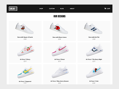 Custom sneakers e-commerce - Sneakit