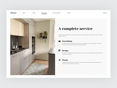 Jihome - Real Estate Investments Renovation services agency design finance financial interior interior design invest investment management property real estate renovation rental ui wealth wealth management webdesign website