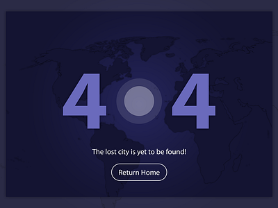 Daily UI - Day 8 - 404 Page