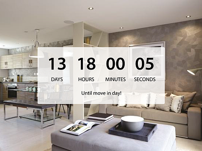 Daily UI - Day 14 - Countdown Timer 014 countdowntimer dailyui day14 movingin newhouse