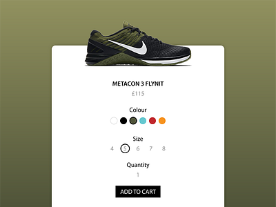Daily UI - Day 33 - Customise Product