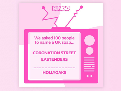 Bingo Social Post - Question bingo coronationstreet eastenders familyfortunes gaming graphicdesign hollyoaks illustrator mockup photoshop soaps socialpost