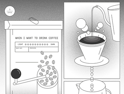 COFFEE cafe coffee design illustration risograph