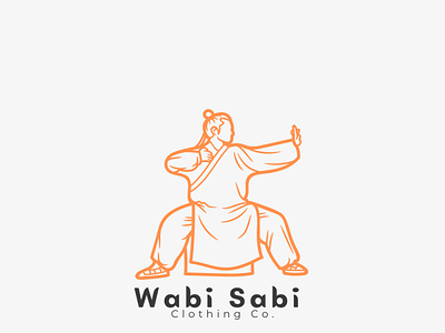 Wabi Sabi Clothing Co. branding graphic design i logo tshirt
