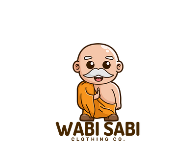 Wabi Sabi Mascot 3d branding graphic design logo