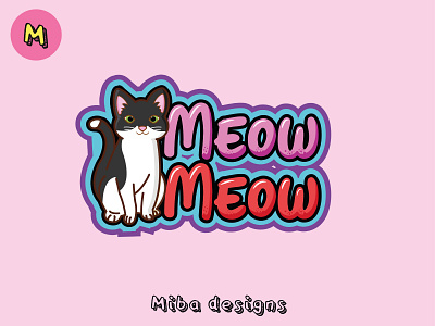 Meow Meow app branding cartoon cartoonic art cat art cats design graffiti graphic design illustration logo ui