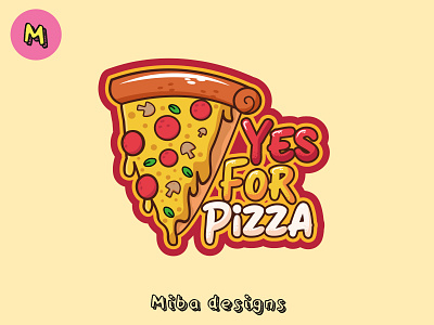 Yes for Pizza 3d animation app branding cartoon cartoonic art design food art foods art graffiti graphic design illustration logo motion graphics pizza ui