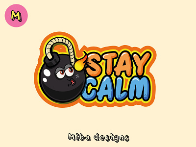 Stay Calm app branding cartoon cartoonic art design graffiti graphic design illustration logo ui