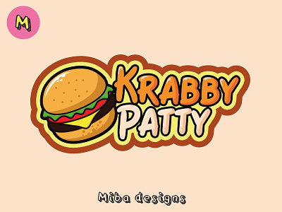 Krabby Patty branding burger cartoon cartoonic art design food food art food logo graffiti graphic design illustration logo street food ui vector