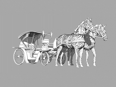 Brougham 3D Scetch 3d 3d art brougham concept design horses model sketch zbrush