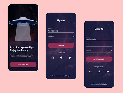 Daily UI 01 - Sign Up page app design graphic design ui ux