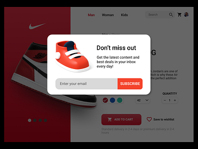 #DailyUI Day 16 - Pop-Up / Overlay