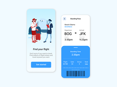 #DailyUI Day 24 - Boarding Pass