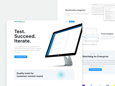 Watchdog - monitoring platform app branding design graphic design ui ux web