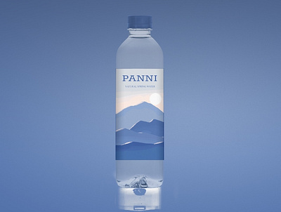 PANNI Natural Spring Water Bottle Label Design beer label bo bottle design bottle label bottle label design label design water bottle