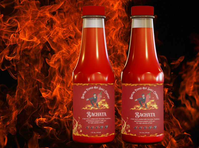 Dancing Pepper Hot Sauce Company Label Design by Meshal Younas on Dribbble