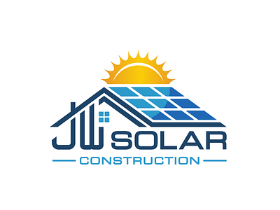 JW Solar Logo branding design graphic design illustration logo logo design typography