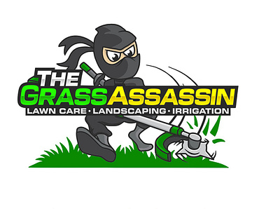The Grass Assassin Logo branding design graphic design logo logo design minimalist logo minimalist logo modern logo simple logo unique logo vector