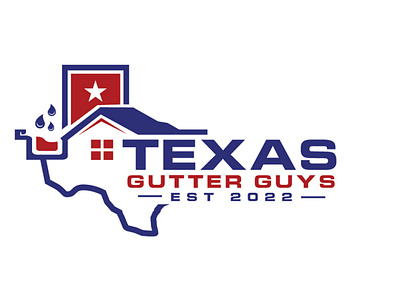 Texas Gutter Guys Logo Design branding custom logo design graphic design logo logo design logodesign minimalist logo modern logo typography unique logo vector