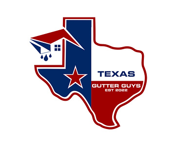 Texas Gutter Guys Logo Design