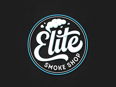 Elite Smoke Shop Logo branding custom logo design graphic design illustration logo logo design logodesign minimalist logo modern logo typography unique logo vector