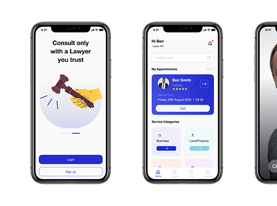 Case study on a Lawyer App branding case study design graphic design product design ui ux