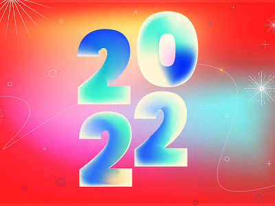 New year 2022 2d artwork design graphic design illustration