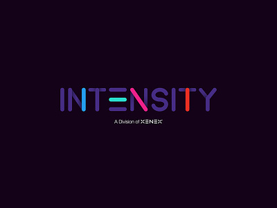 Intensity - Brand Concept branding colour corporate hospital logo medical purple shadow technology