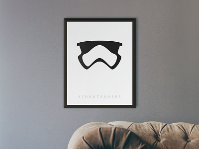 Minimal Stormtrooper Print