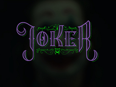 Joker design lettering procreate type typography