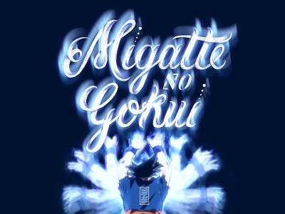 Migatte no Gokui blue design lettering manga typography