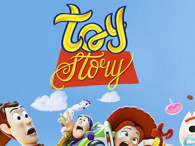 Lettering : Toy story design lettering logo toy typography