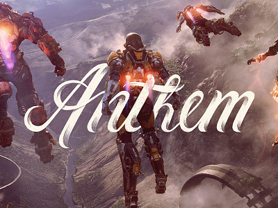 Lettering : Anthem design game lettering logo typography video