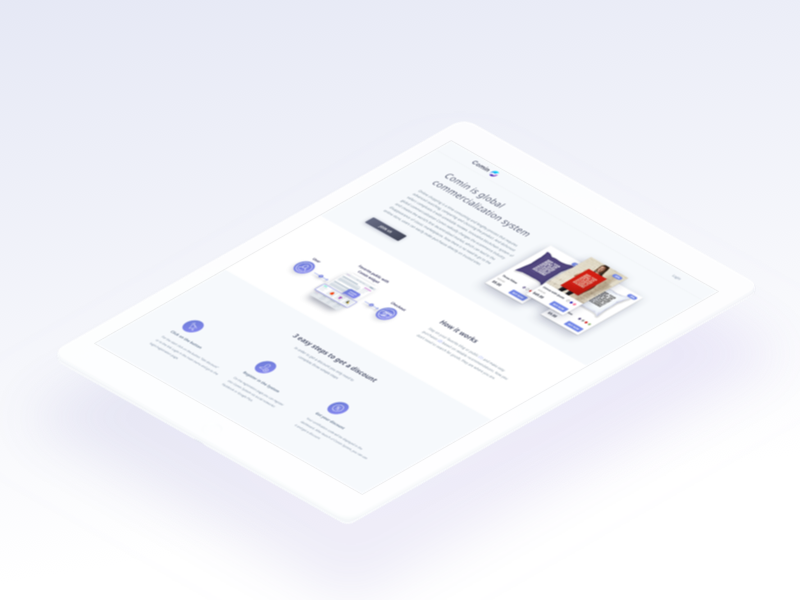 Comin Beta Web by Oleg Mishchenko on Dribbble