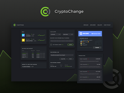 CryptoChange coin cryptochange imp impleum interaction interface uiux