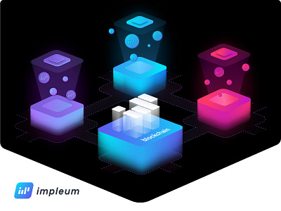 Impleum blockchain scheme blockchain illustration impleum scheme ui web