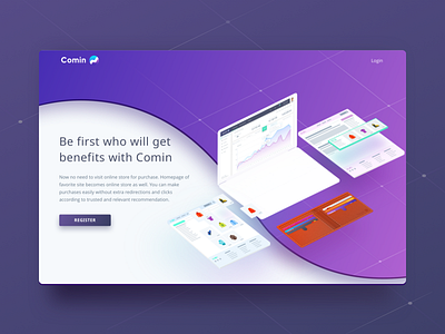 Comin System landing page