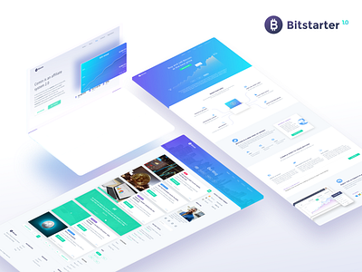 Bitstarter WordPress theme bitstarter cryptocurrency design ico theme trade uiux web wordpress wordpress blog wp