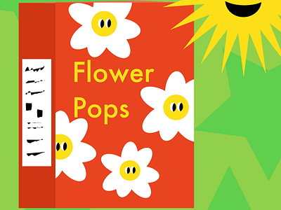 flower pops app branding design graphic design illustration typography ui vector