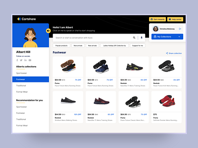 Cartshare - Shopping Assistant Dashboard