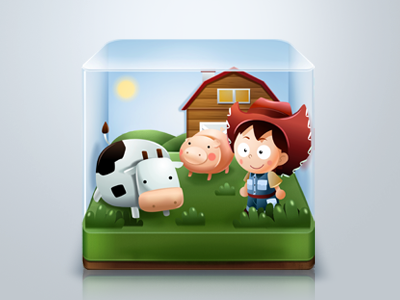 Farm Game icon farm green icon