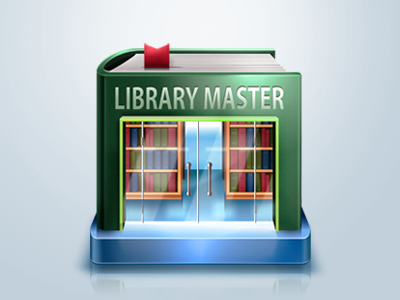 Icon For Library book green icon library