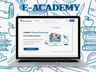 E-Academy design ui uiux ux web design