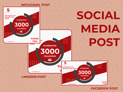 SOCIAL MEDIA POSTS banner branding facebook posts instagram posts linkedin posts marketing posts social media posts