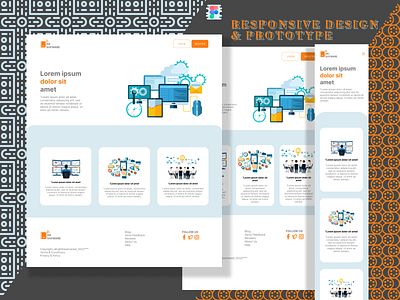 Landing Page ,Responsive Design & Prortotype