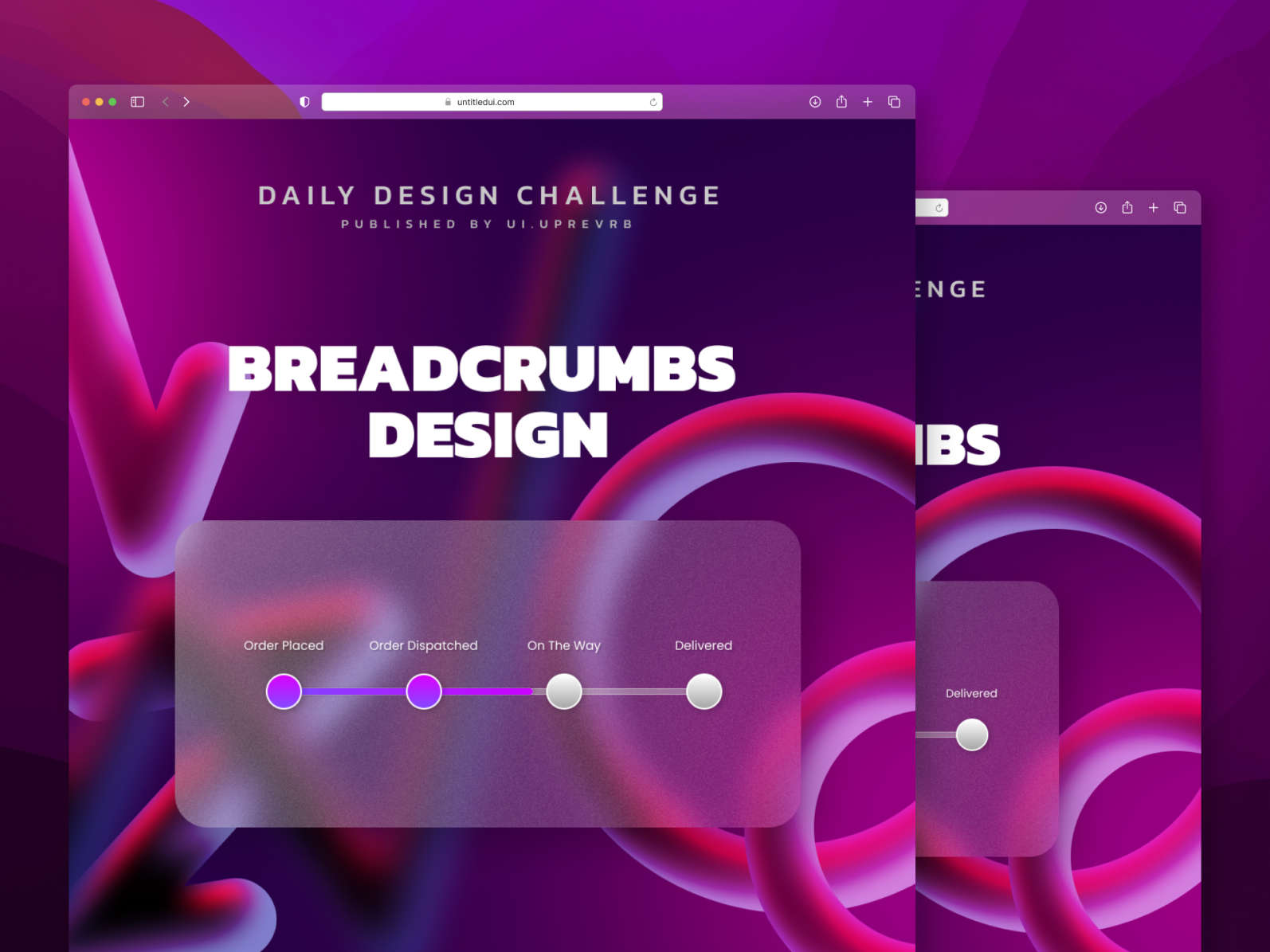 Daily Ui (Breadcrumbs Design) by Ayush Sinha on Dribbble