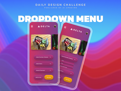 Daily Ui (Dropdown Menu Design)