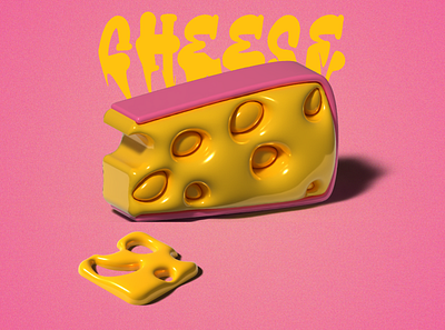 Cheese 3D | Digital Art 3d adobe photoshop digital art graphic design illustration illustrator