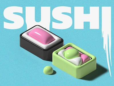 Sushi 3D | Digital Art